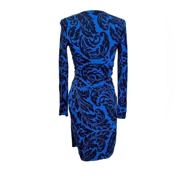 BODEN Henrietta Faux Wrap Long Sleeve V Neck Midi Dress Size 4 R - Picture 3 of 8